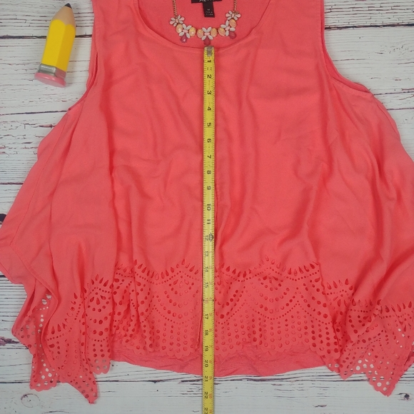 Alyx Lazer Cut Patterned Flowy Tank - Picture 6 of 8